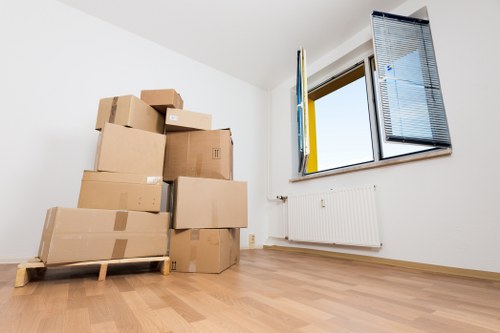 Satisfied customers with their newly moved home