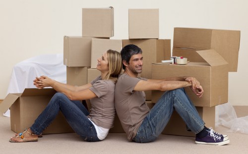 Alans Removal team handling office furniture relocation