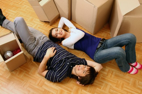 Eco-friendly moving van with Alans Removal branding