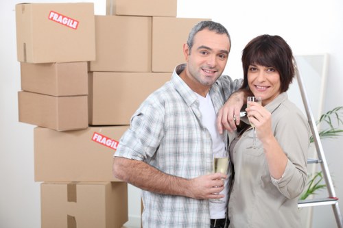 Satisfied customers after a successful move